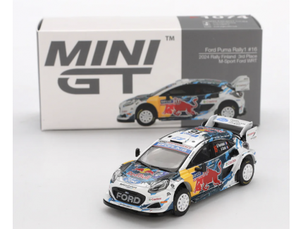 Ford Puma Rally1 #16 2024 Rally Finland 3rd Place M-Sport Ford WRT MiniGT 1/64°
