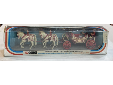 1902 SIATE LANDAU SILVER JUBILEC 1977 CAROSSE ROYAL CORGI 1/43