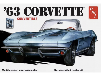 Corvette Cabriolet 1963 AMT 1/25