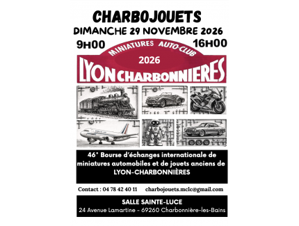 CHARBOJOUETS DIMANCHE 29 NOVEMBRE 2026