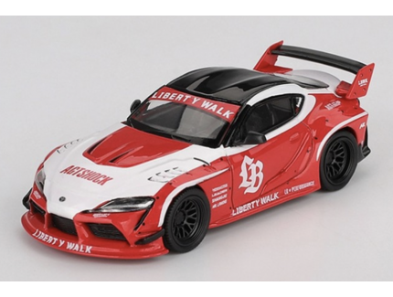 TOYOTA GR Supra LB-WORKS Red/White 2025 MINI GT 1/64