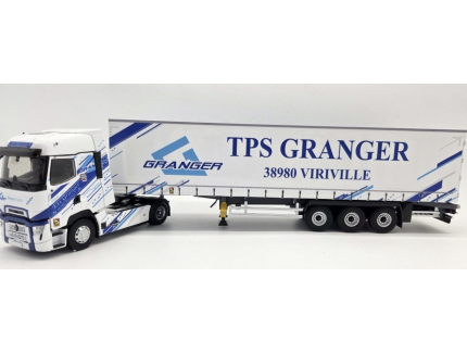 Renault T High 2023 Tauliner Transport Granger Eligor 1/43