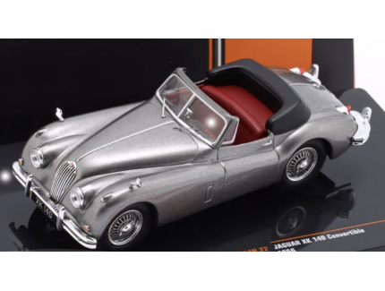 Jaguar XK 140 Convertible Année de construction 1956 gris métallique 1:43 Ixo