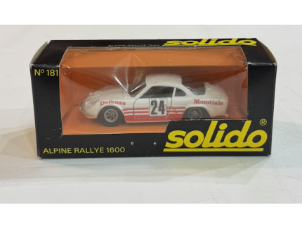 ALPINE A110 1600 1971 SOLIDO 1/43°