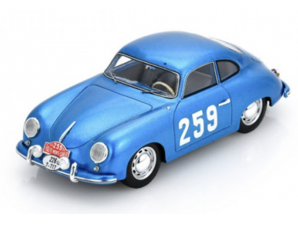 PORSCHE 356 1500 N°259 Rallye Monte Carlo 1955 SPARK 1/43