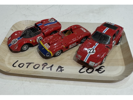 LOT FERRARI COMPÉTITION 1/43