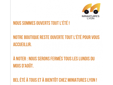 OUVERTS TOUT L'ÉTÉ !