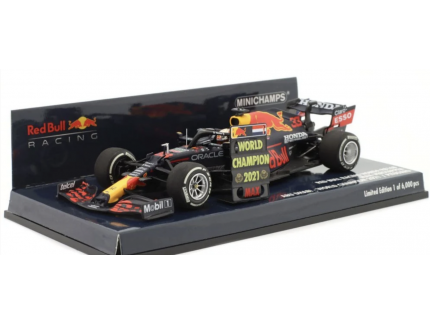 Honda Red Bull Racing RB16B  Vainqueur GP d'Abu Dhabi 2021 Champion du Monde MINICHAMPS 1:43