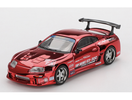 Toyota Supra (A80) Top Secret GT-300 Top Secret Red Chrome 1/64