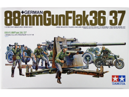 German 88mm Gun FlaK 36/37 TAMIYA 1/35