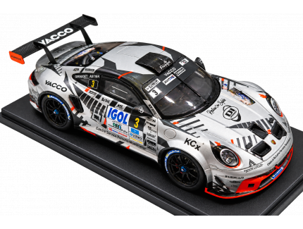 PORSCHE 992 RALLY GT+ VAINQUEUR RALLYE LYON-CHARBONNIERES 2026 R. ASTIER - D. GIRAUDET DMS LEGEND'S 1/43