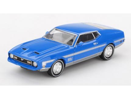 Ford Mustang Mach 1 Grabber Blue MINIGT 1/64