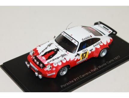 PORSCHE 911 CARRERA N°17 RALLYE MONTE CARLO 1977 SPARK 1/43°