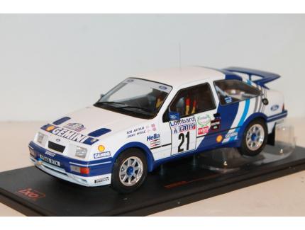 FORD SIERRA RS COSWORTH N°21 RAC RALLY LOMBARD 1989 IXO 1/18°