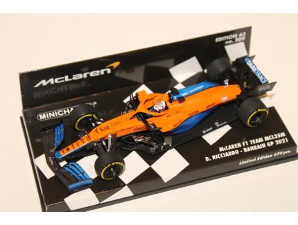 MCLAREN F1 TEAM MCL35M D.RICCIARDO & BAHRAIN GP 2021 MINICHAMPS 1/43°