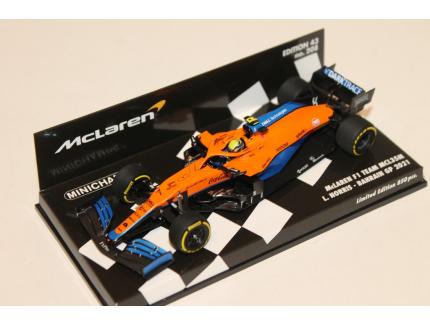 MCLAREN F1 TEAM MCL35M L.NORRIS & BAHRAIN GP 2021 MINICHAMPS 1/43°