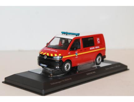 VOLKSWAGEN T6 POMPIER SECOURS MEDICAL SDIS ODEON 1/43°