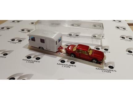 BMW 3.0CS + CARAVANE DIGUE MAJORETTE 1/64°