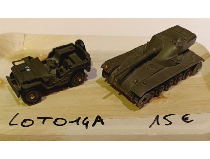 Lot militaire Dinky 1/43