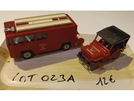 LOT pompiers 1/43