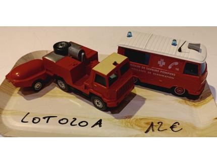 LOT pompiers 1/43