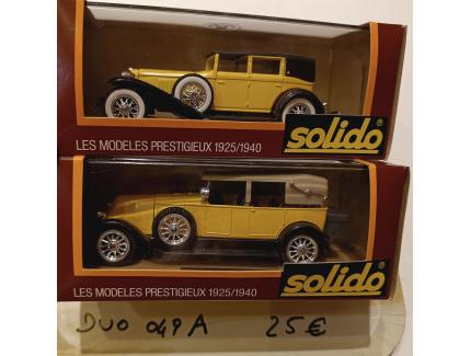 DUO modèles prestigieux Solido 1/43