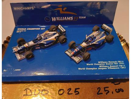 Duo F1 Williams Minichamps 1/43