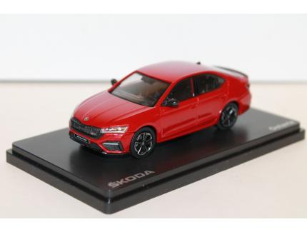 SKODA OCTAVIA IV RS (2020) CERVENA ABREX 1/43°