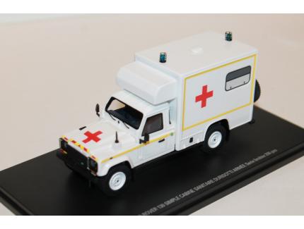 LAND ROVER 130 SIMPLE CABINE DURISOTTI SANITAIRE ARMEE 1983 ALARME 1/43°