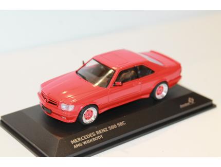 MERCEDES BENZ 560 SEC AMG WIDEBODY ROUGE 1989 SOLIDO 1/43°