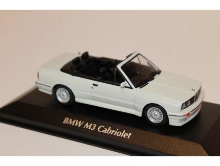 BMW M3 E30 CABRIOLET BLANC MAXICHAMPS 1/43°