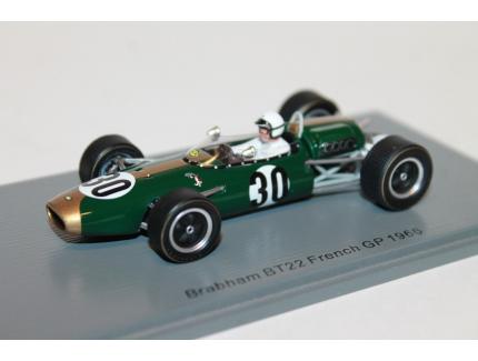 BRABHAM BT22 FRENCH GP 1966 JO BONNIER SPARK 1/43°