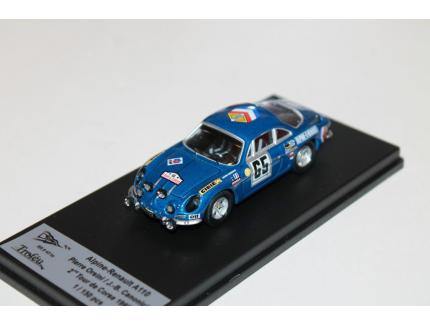 ALPINE-RENAULT A110 PIERRE ORSINI / J-B CANONICI 2ND TOUR DE CORSE 1969 TROFEU 1/43°