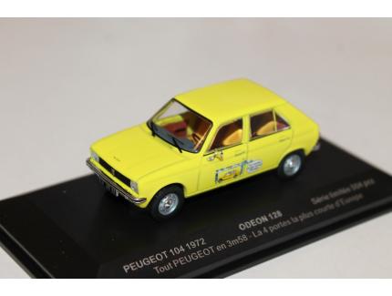 PEUGEOT 104 JAUNE ODEON 1/43°