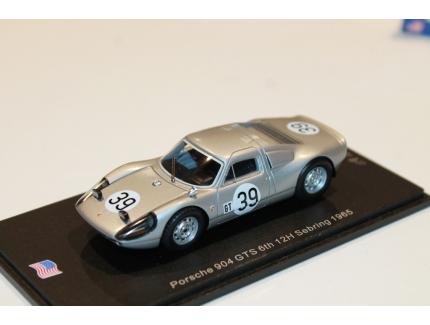 PORSCHE 904 GTS 6TH 12H SEBRING 1965 J.BUZZETTA - B.PON SPARK 1/43°