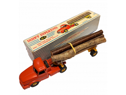 WILLÈME Tractor with Low-Loader Semi-Trailer – Dinky Supertoys 1/43