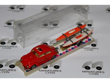 VOLKSWAGEN COX RED + KAYAK MAJORETTE 203 1/64