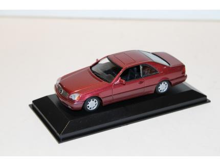 MERCEDES-BENZ 600 SEC RED METALLIC MAXICHAMPS 1/43°