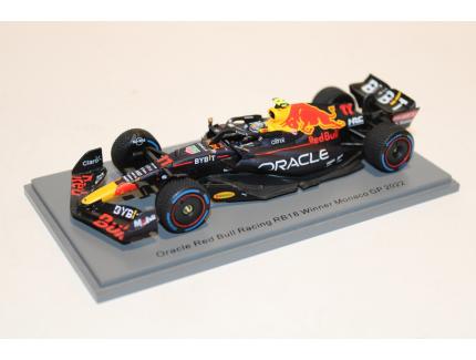 ORACLE RED BULL RACING RB18 WINNER MONACO GP 2022 SERGIO PEREZ SPARK 1/43°