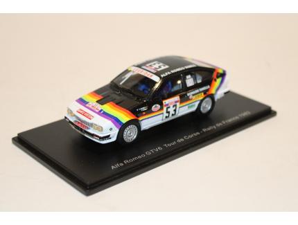 ALFA ROMEO GTV6 N°53 TOUR DE CORSE RALLYE DE FRANCE 1982 LOUBET-ALEMANY SPARK 1/43°