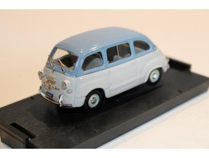 FIAT 600 MULTIPLA BICOLORE BLANC BLEU BRUMM 1/43°