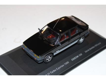 RENAULT 11 TURBO 5 PORTES 1986 NOIR ODEON 1/43°