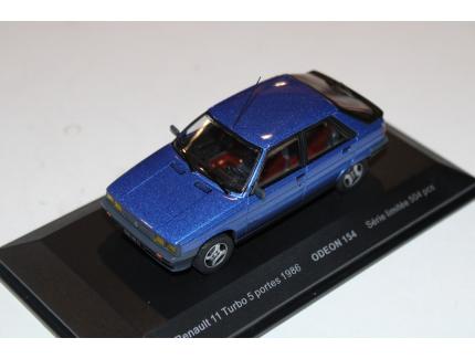 RENAULT 11 TURBO 5 PORTES 1986 BLEU ODEON 1/43°