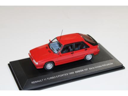 RENAULT 11 TURBO 5 PORTES 1988 ROUGE - ODEON 1/43