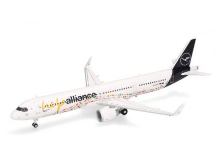 Lufthansa Airbus A321neo "Help Alliance" - D-AIEP Herpa 1/200
