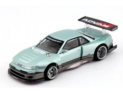 Nissan Silvia S13-R Kaido Works V1 1991 Light Green Metallic  KAIDO 1/64