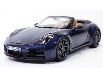 PORSCHE 911 CARRERA S cabriolet bleu nuit métallisé NOREV 1/18