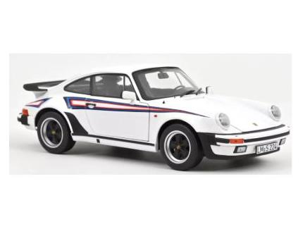 Porsche 911 Turbo 3.3 1980 blanc (bleu, rouge) NOREV 1/18