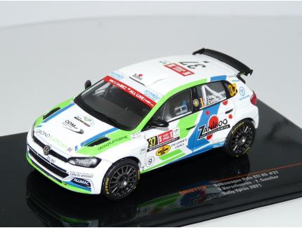 VOLKSWAGEN POLO GTI R5 N°37 RALLYE YPRES 2021 IXO 1/43°