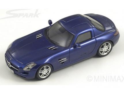 MERCEDES SLS AMG 2009 BLEU SPARK 1/43